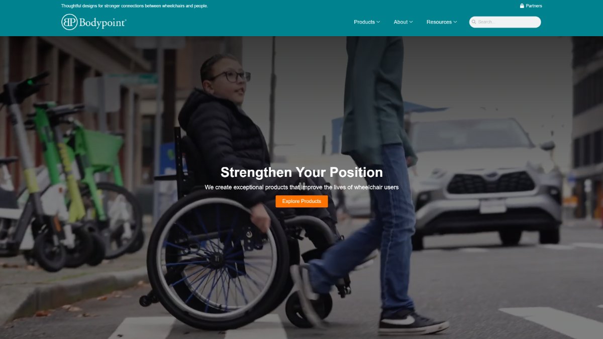 Bodypoint website homepage after the WordPress and Laravel rebuild